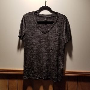 👙Forever 21 dark heathered grey v neck basic tee